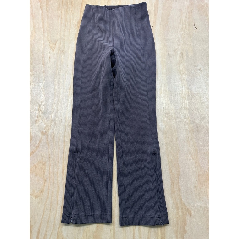 Lululemon Groove Super-High-Rise Flared Pant Nulu Rib Espresso Brown LW6CNWS 0